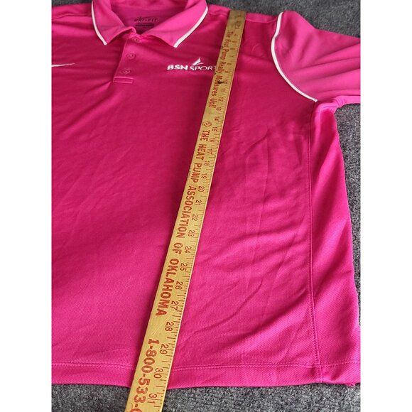 Nike Dri-Fit Polo Men Sz XL Pink BSN Sports Preppy Tennis Athleisure Sportswear‎ - Picture 4 of 9
